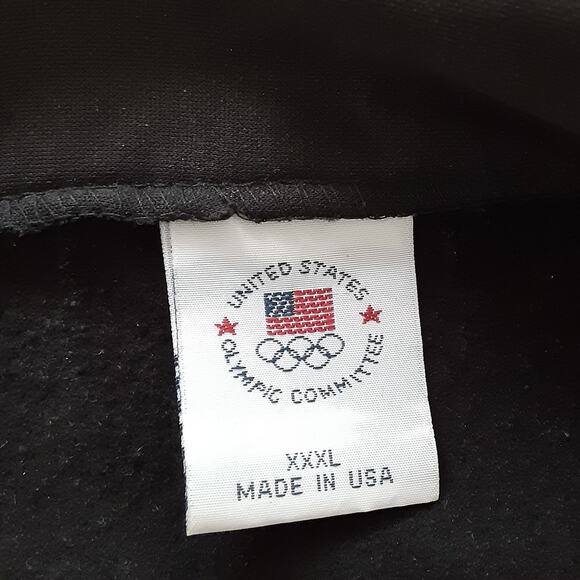 United States Olympic Committee Zip Jacket Black Fleece Lined Funnel Neck XXXL - Picture 4 of 8